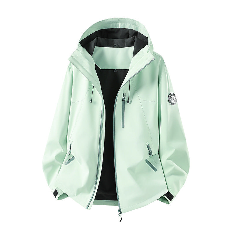 Herr Vattentät Softshelljacka med Huva och Andningsbar Membrane