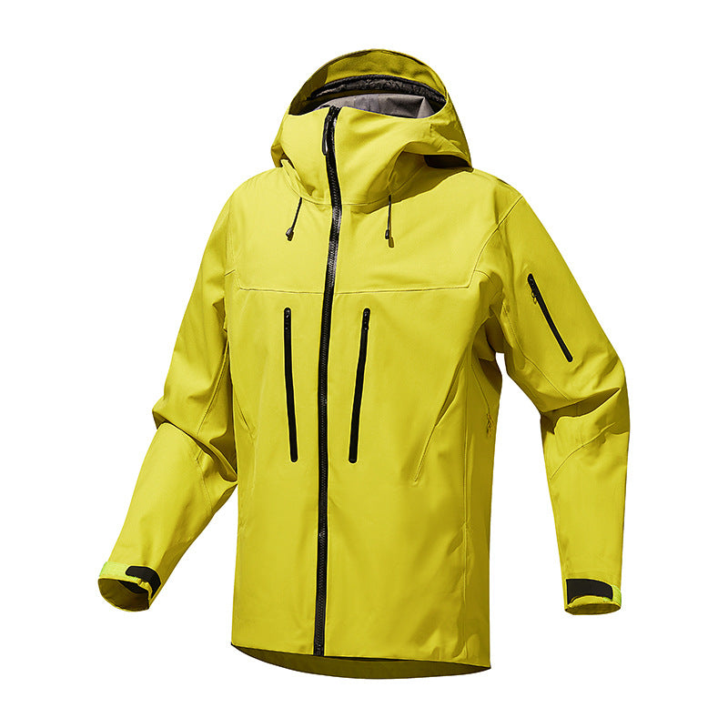 Herr Technical Vattentät Softshell Regnjacka med Welded Sömmar och Vertical Bröstfickor