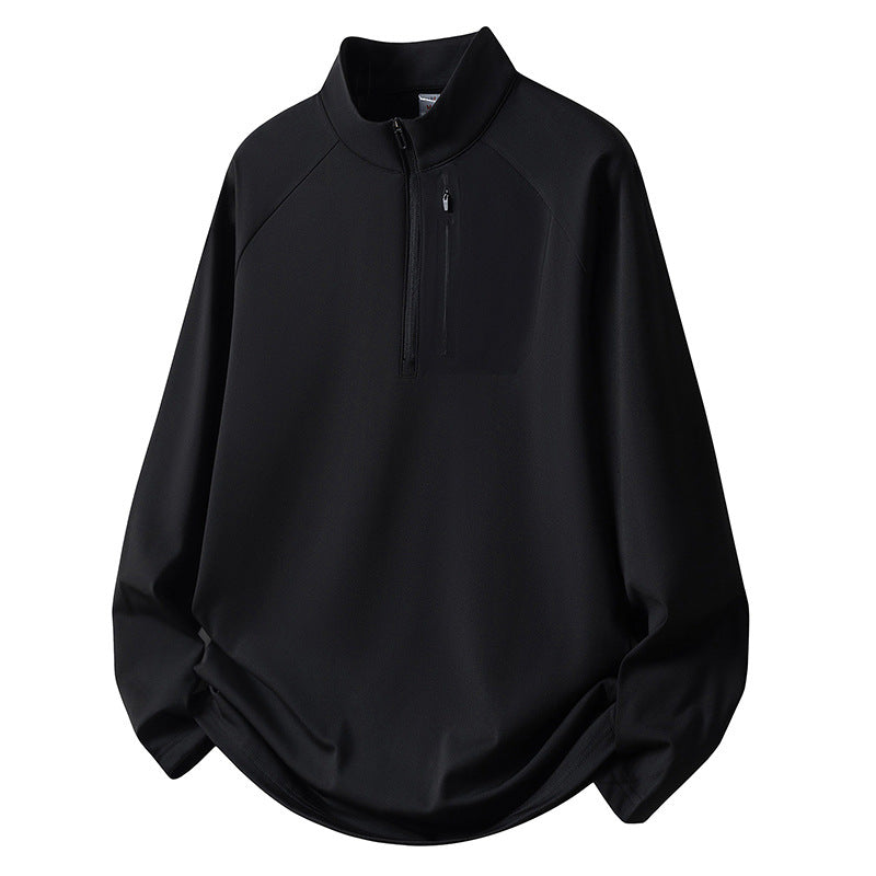 Herr Sport Fleece Pullover med Dragkedja