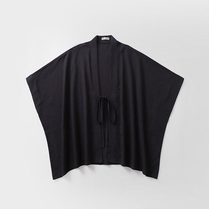 Dam oversize Kimono kofta med knytband och sidofickor