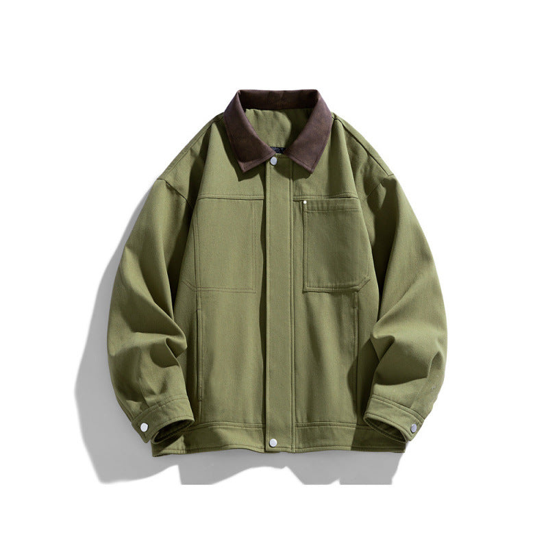 Herr Overshirt med Klassisk Bröstfickor