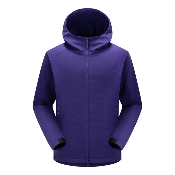 Herr Softshell Frilufts Jacka med Huva, Vindtät Membran och Ergonomisk Skärning