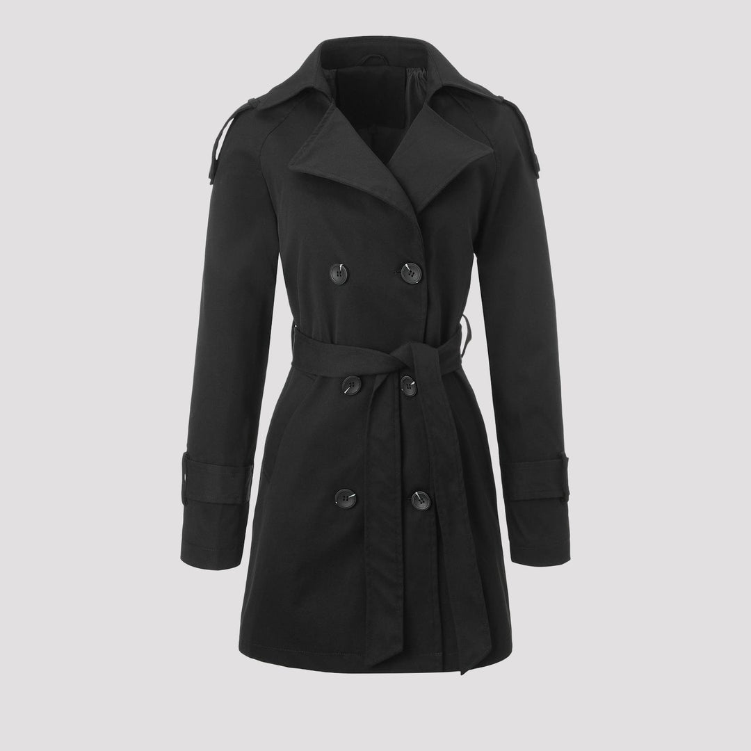 Dam Elegant och Tidlös Trenchcoat