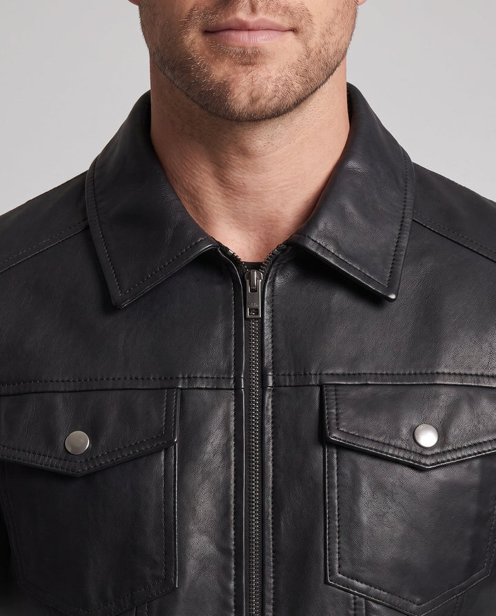 Herr Slim-Fit fuskläder Jacka med värmande foder och Bröst fickor med lock