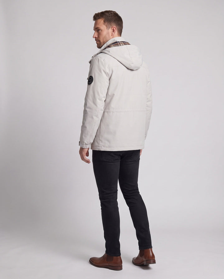 Herr Thermo-Field parka med Fusk Päls Huva och värming Teddy fleecefoder