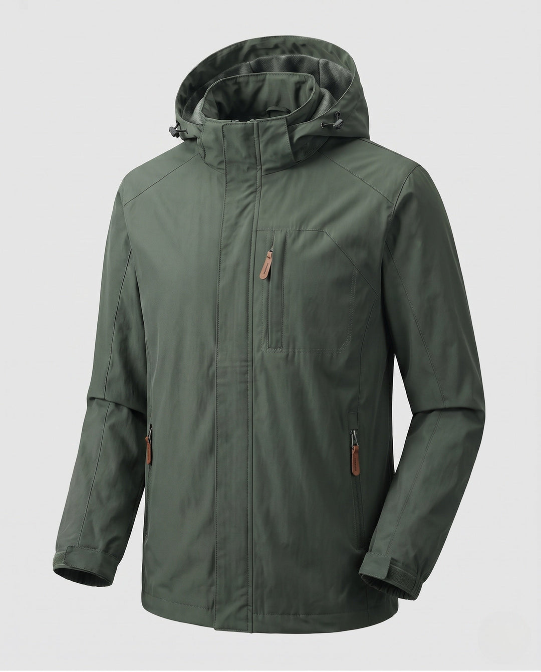 Herr vind- och vattenavvisande termo hoodie med termo fleecefoder