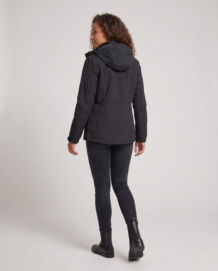 Dam Softshell Parka med Removable Fleece Väst, Vindtät och Andningsbar