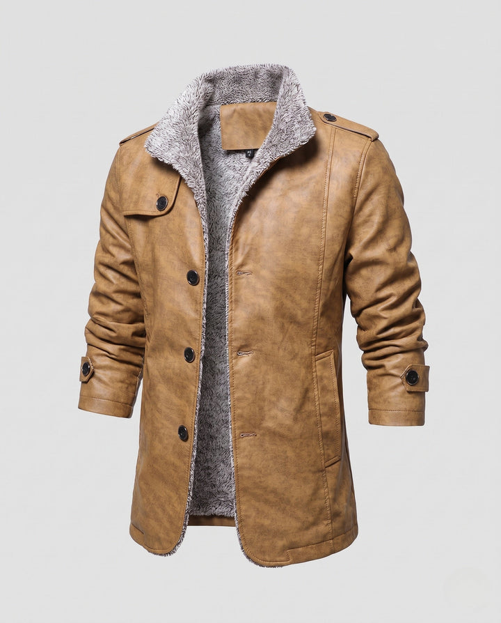 Herr fuskläder Pilot Blouson med Sherpa Foder