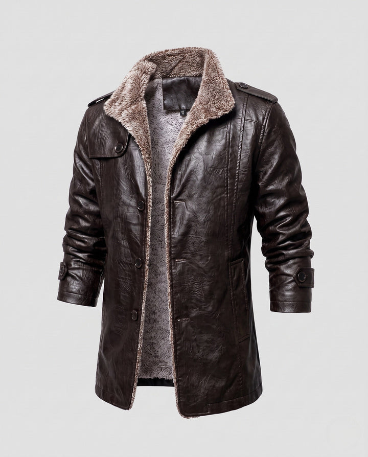 Herr fuskläder Pilot Blouson med Sherpa Foder