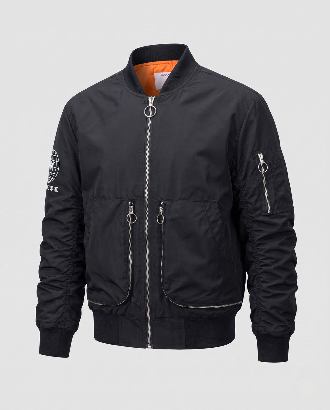 Herr urban Pilot Bomber i MA-Look med Funktion ärm Ficka och Contrasting innerfoder