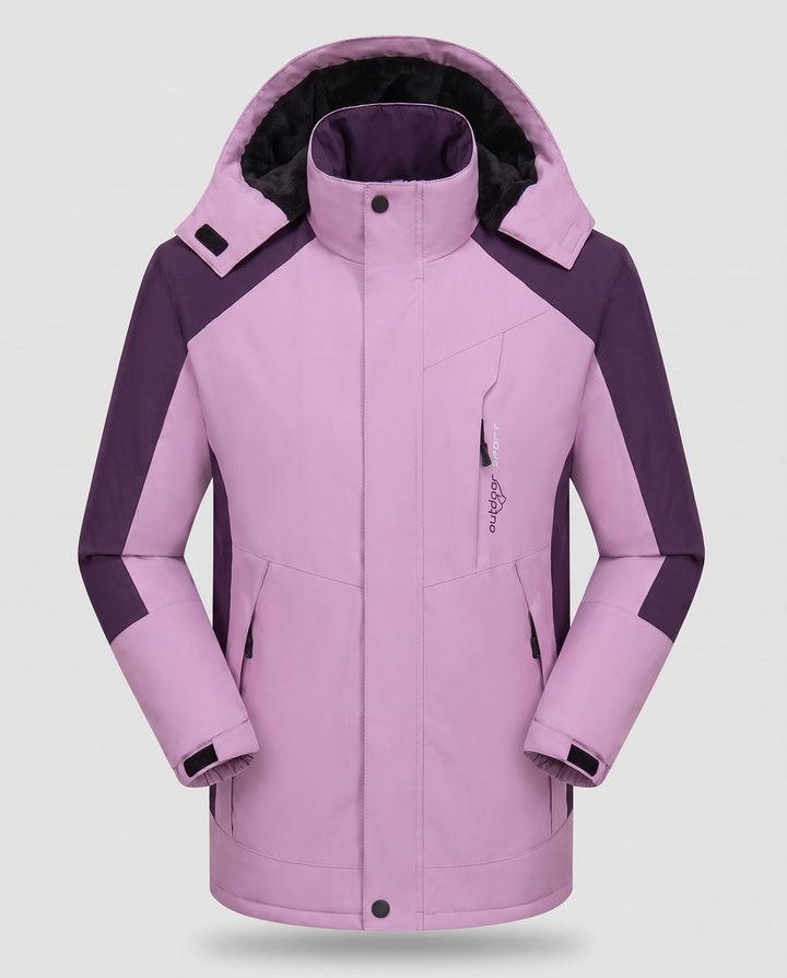 Herr vattenavvisande Värmande parka med Hög Krage, avtagbar huva, och softshell insatss