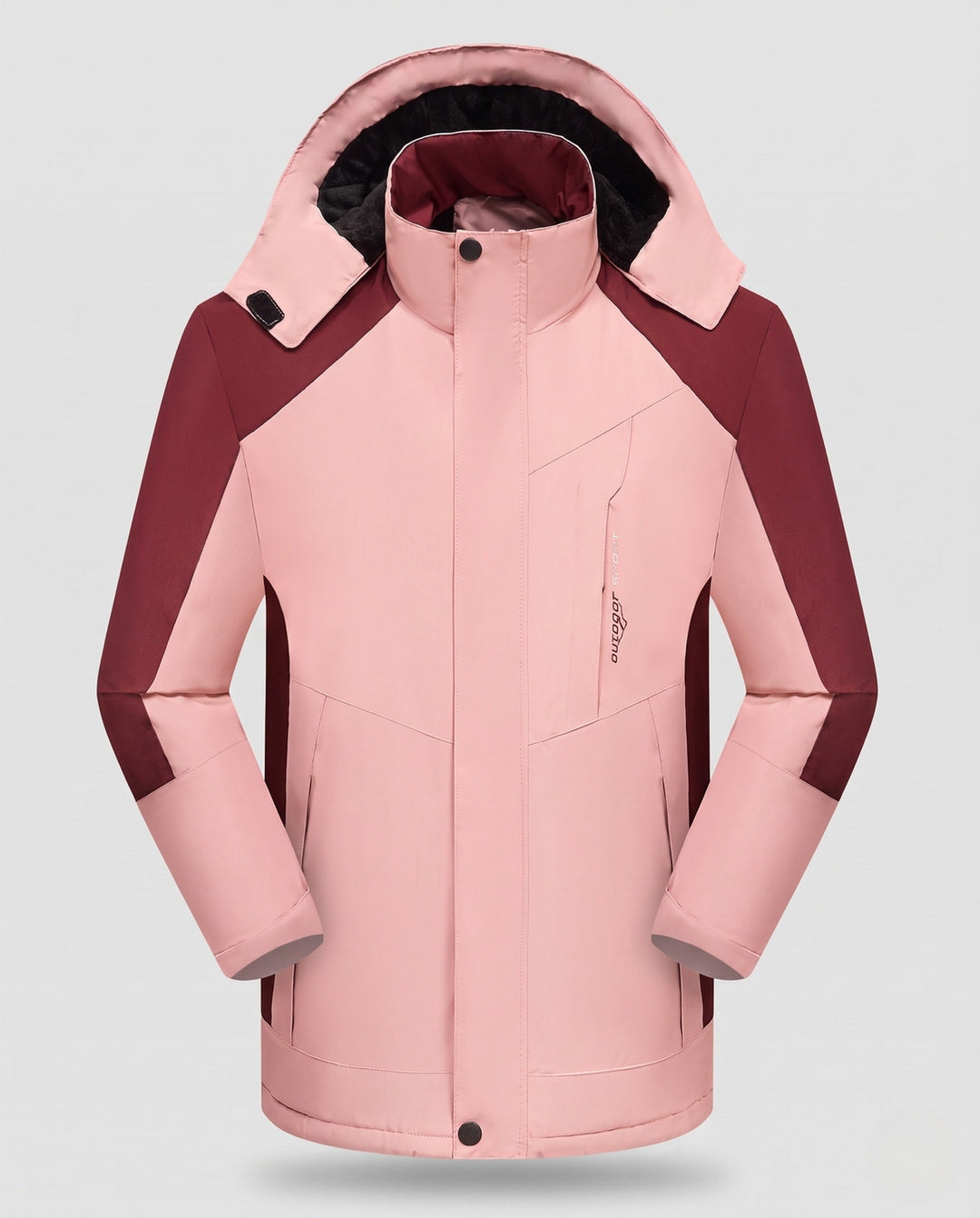 Herr vattenavvisande Värmande parka med Hög Krage, avtagbar huva, och softshell insatss