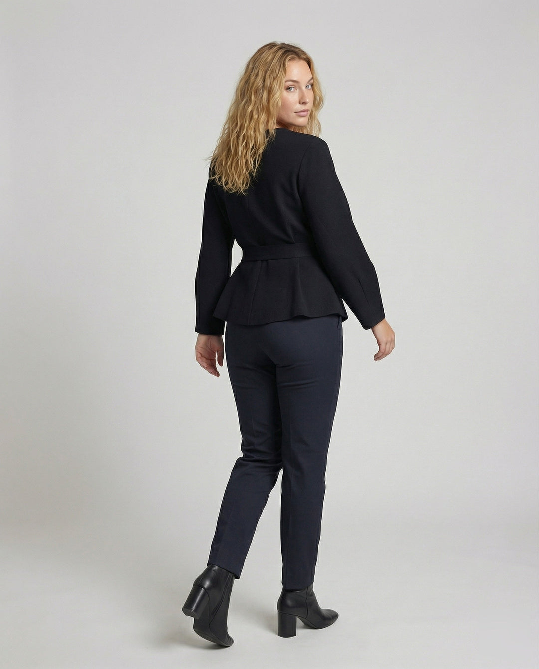 Dam wrapped kimono jacka med waistband