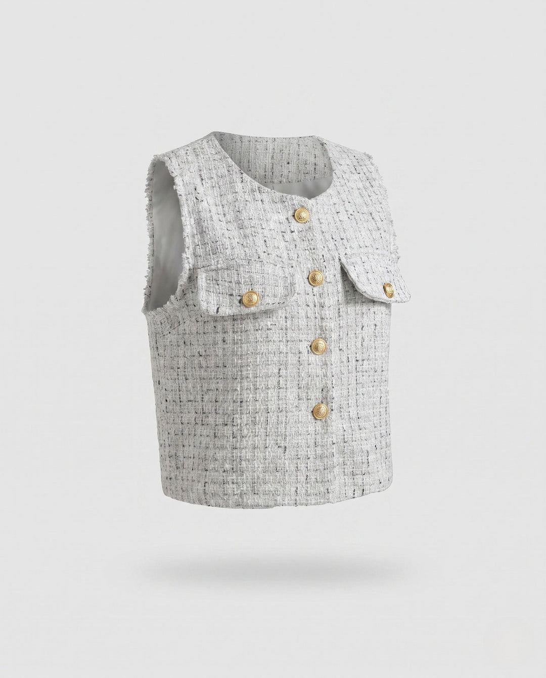 Dam modern quiltad väst