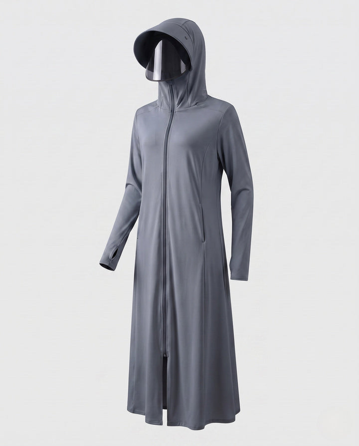 Dam UV-skydd Hooded kappa