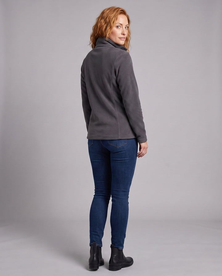 Herr fleece jacka med ståkrage och vind protection