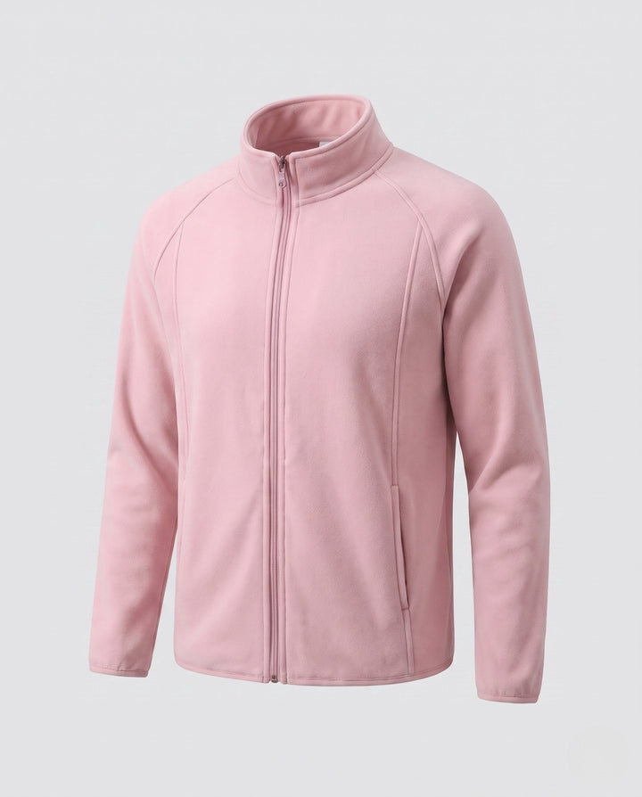 Herr fleece jacka med ståkrage och vind protection