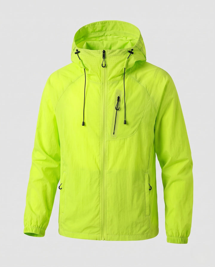 Dam Hög-Performance Vindjacka med Reflective Elements och Adjustable Huva Design