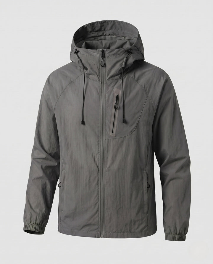 Dam Hög-Performance Vindjacka med Reflective Elements och Adjustable Huva Design