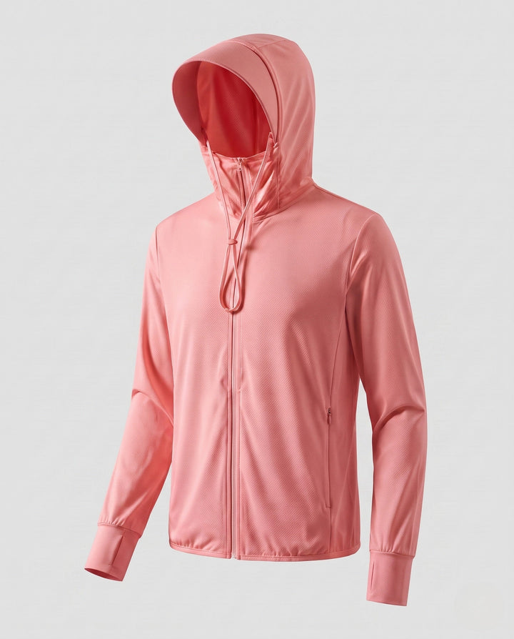 Dam lätt andningsbar outdoorjacka med reflective huva design