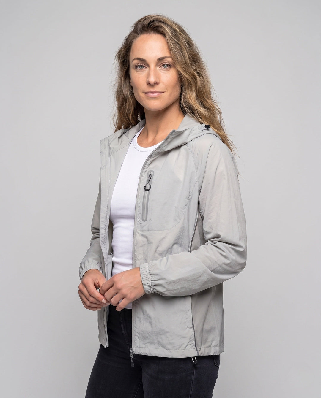 Dam lätt andningsbar outdoorjacka