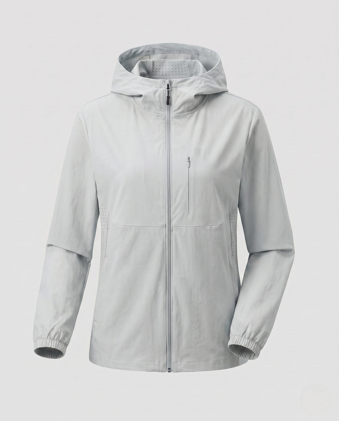 Dam lätt outdoorjacka med praktisk huva design