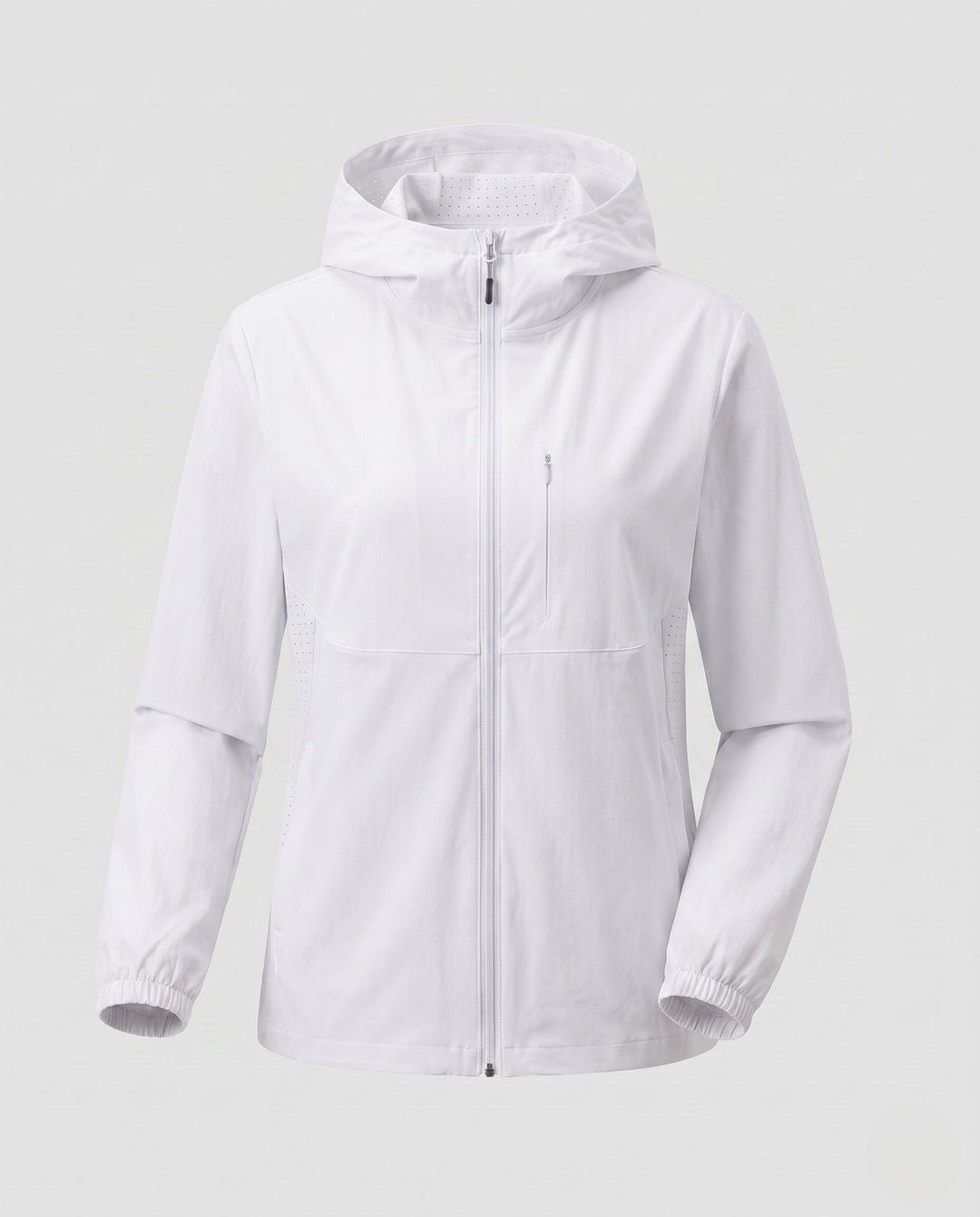 Dam lätt outdoorjacka med praktisk huva design