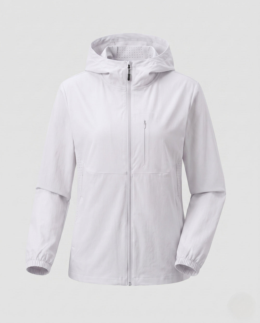 Dam lätt outdoorjacka med praktisk huva design
