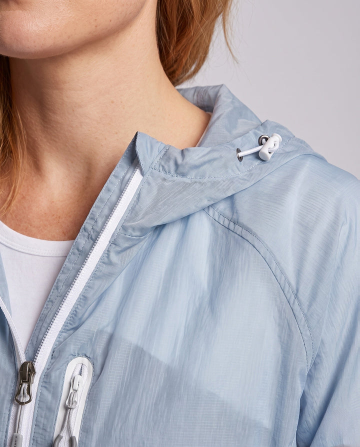 Dam lätt vindjacka med multifunctional inserts