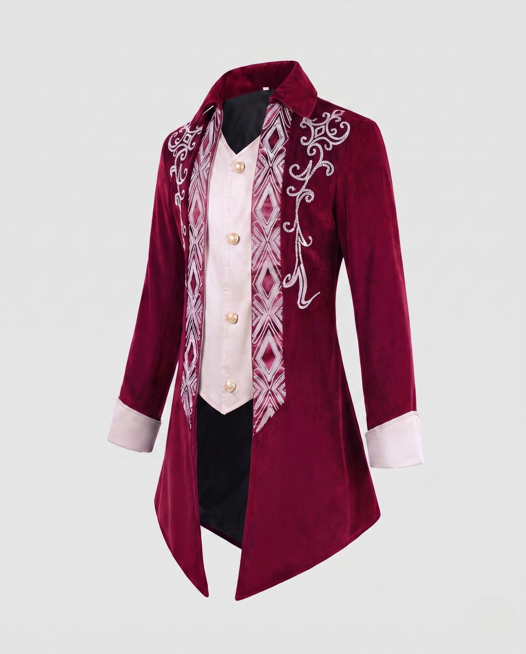 Dam elegant Festive jacka med Intricate broderi och Detailed knappslå