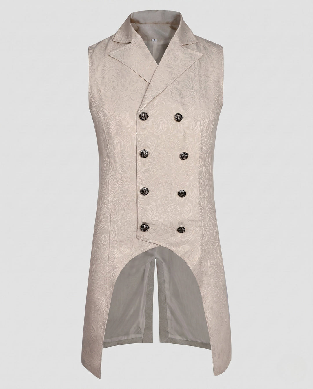 Dam elegant tailcoat jacka med blommig mönster