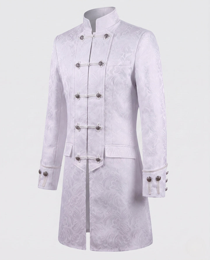 Dam elegant figursydd quiltad kappa med elaborate mönster