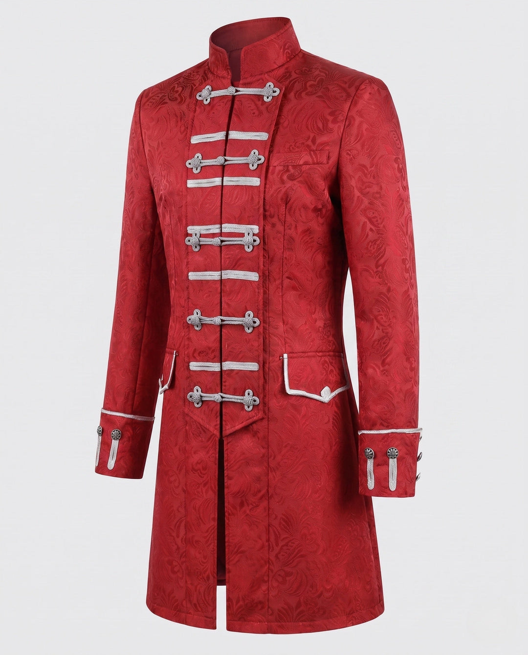 Dam elegant figursydd quiltad kappa med elaborate mönster