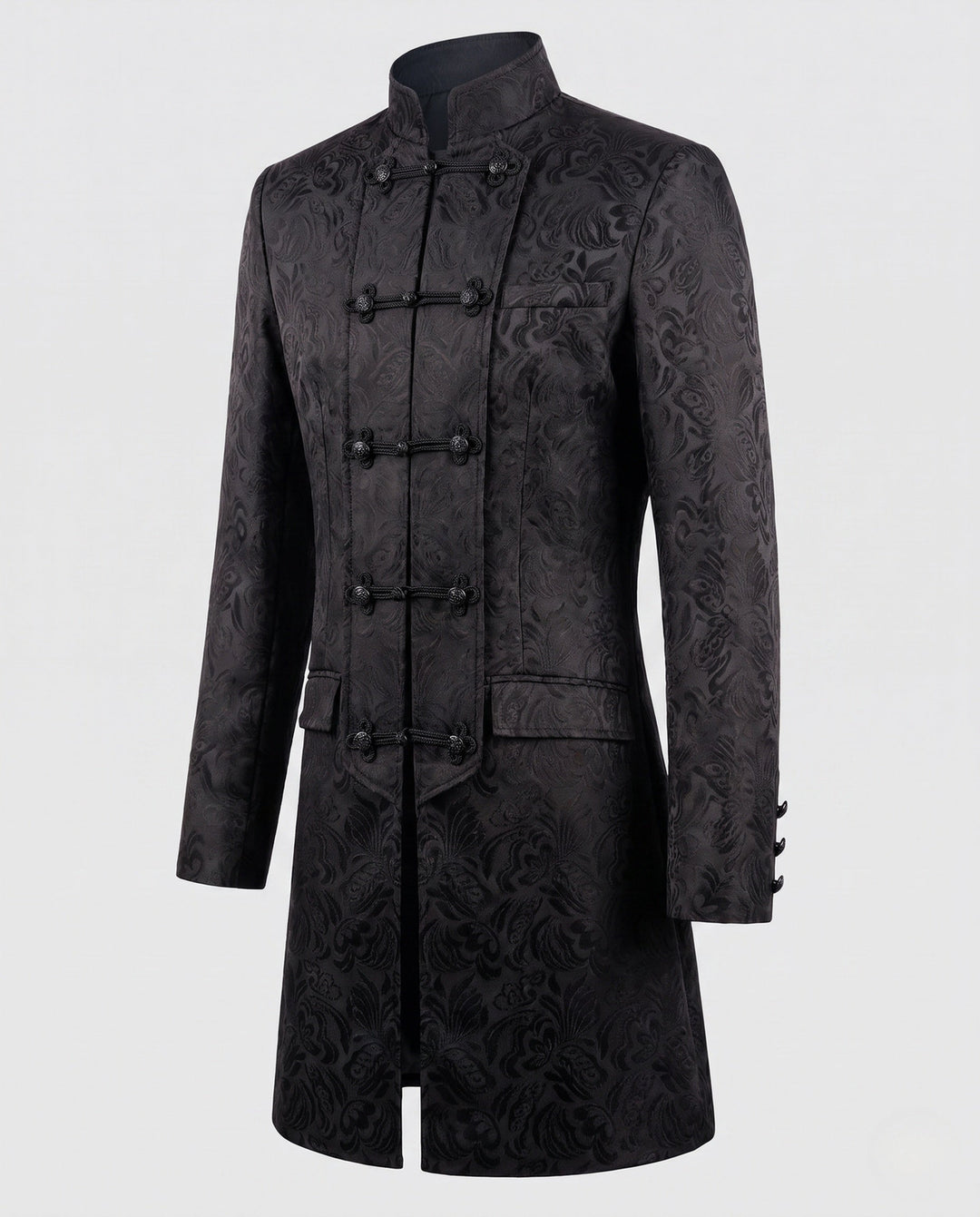 Dam elegant figursydd quiltad kappa med elaborate mönster