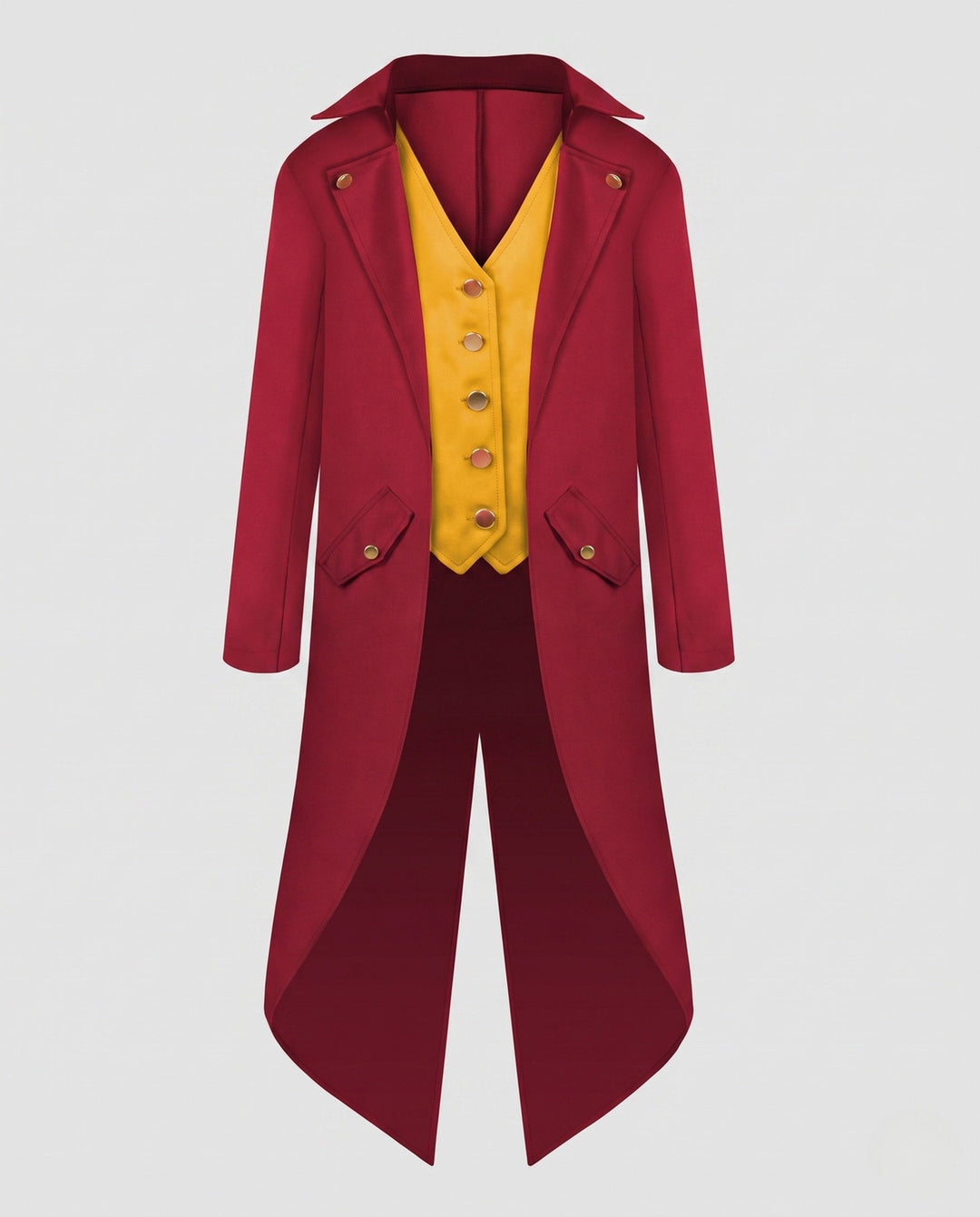 Dam Vintage-Stil Costume Jacka med Asymmetrical Fåll