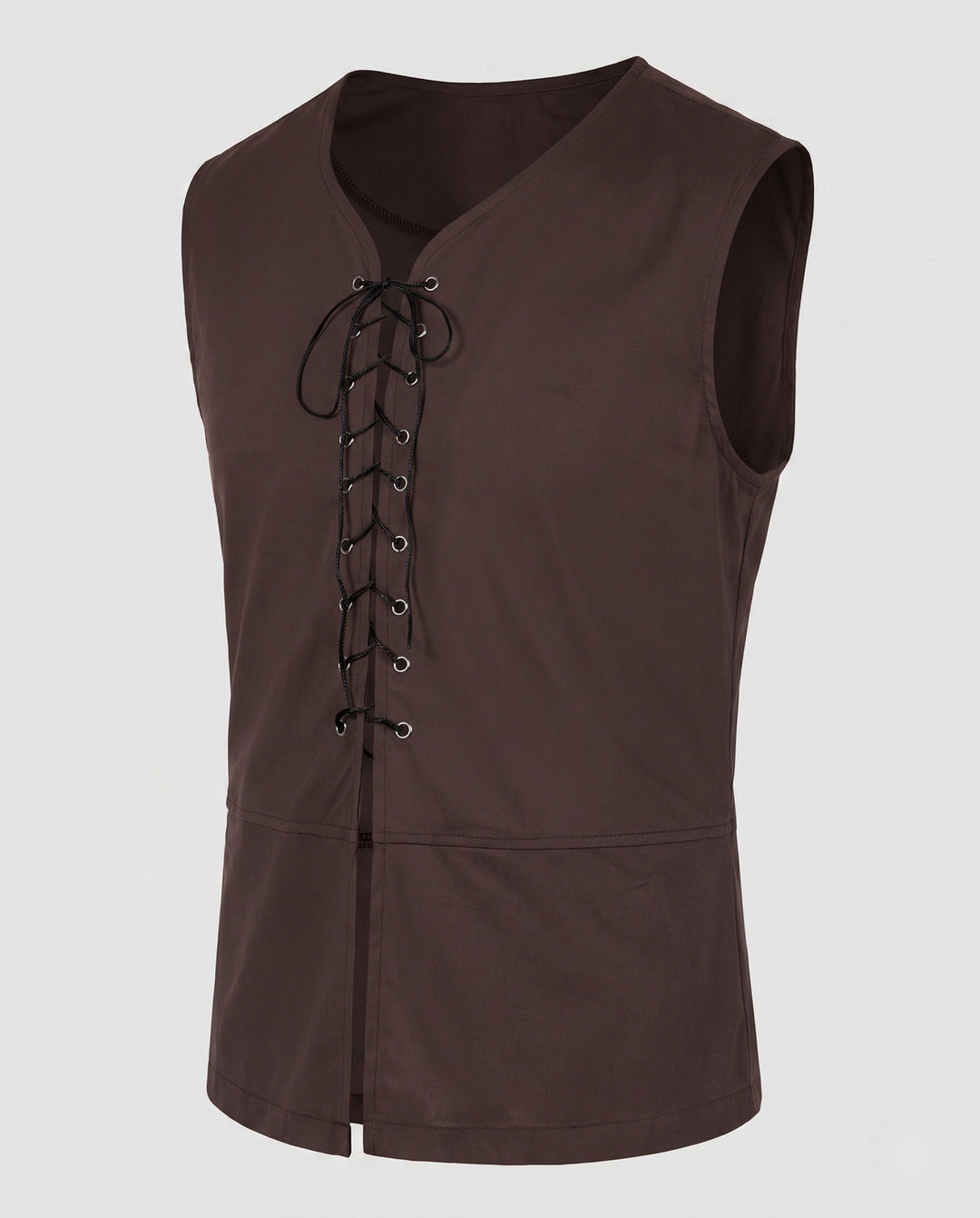 Dam avslappnad laced väst