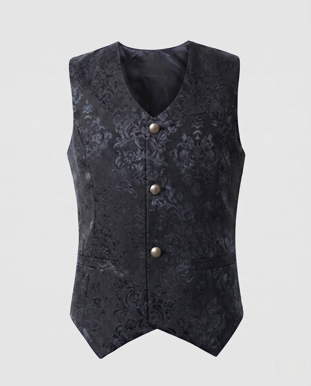 Dam elegant väst med elaborate ruffle detail