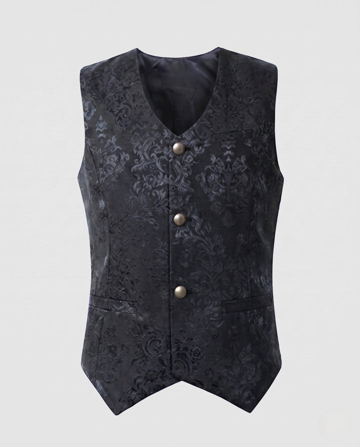Dam elegant väst med elaborate ruffle detail