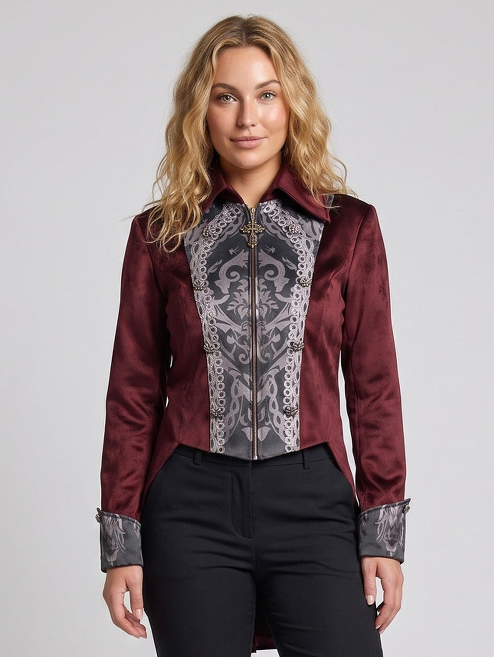Dam Luxurious avslappnad jacka med elegant detaljer och stilren passform