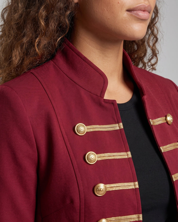 Dam Military Lapel jacka med Golden knappar