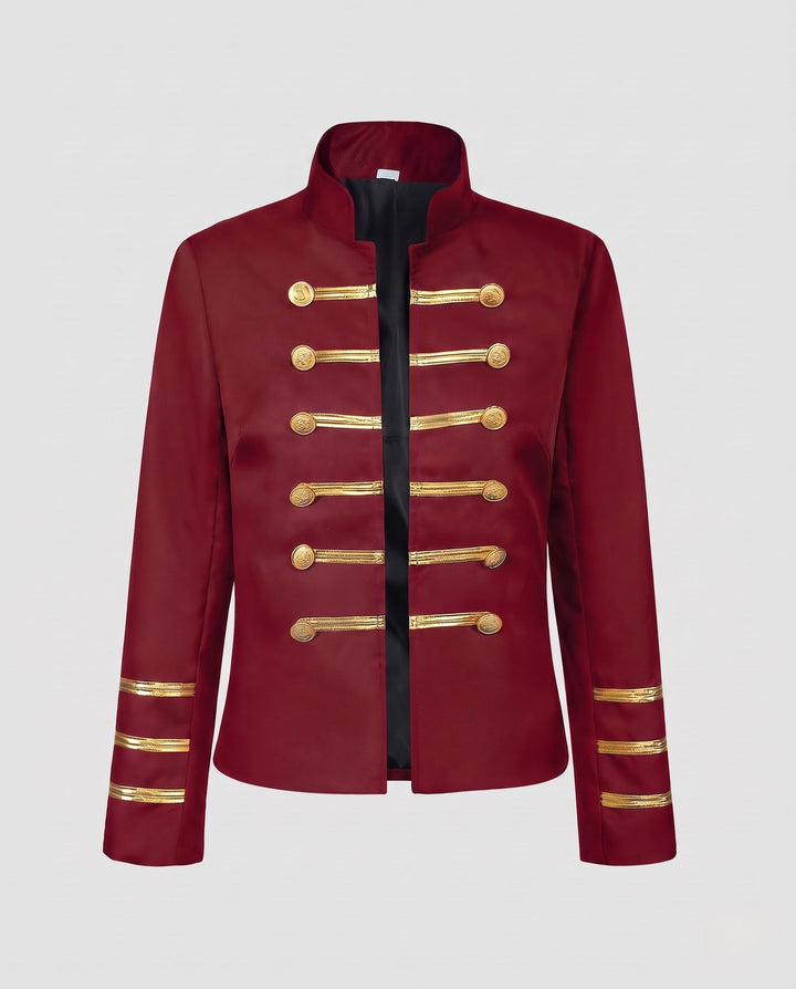 Dam Military Lapel jacka med Golden knappar