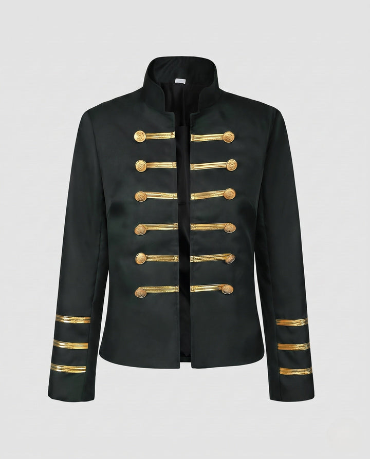 Dam Military Lapel jacka med Golden knappar