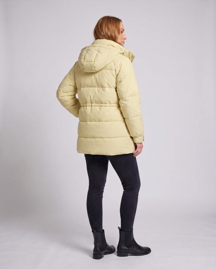 Dam Oversize Thermoparkas med Huva, Stora Lock Fickor, och Elastic Ärm Muddar