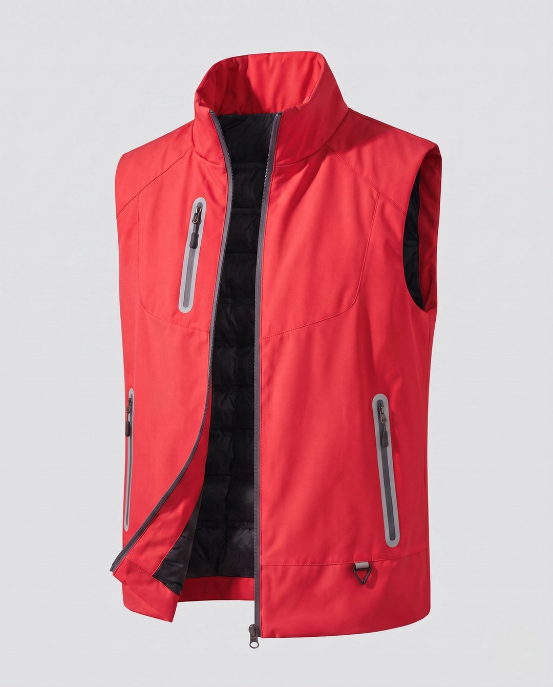 Herr Vattenavvisande Softshell Väst med Quiltad Termisk Foder och Tätad Dragkedjor