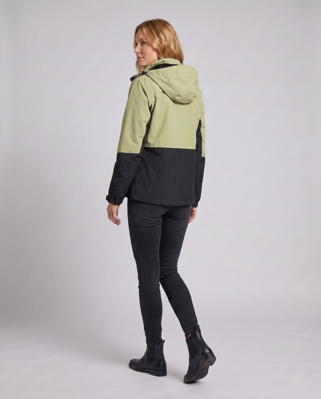 Unisex Two-Tone Softshelljacka med Huva, Vind och Vattenavvisande Outdoor Performance