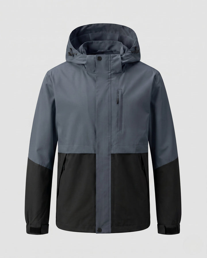 Unisex Two-Tone Softshelljacka med Huva, Vind och Vattenavvisande Outdoor Performance