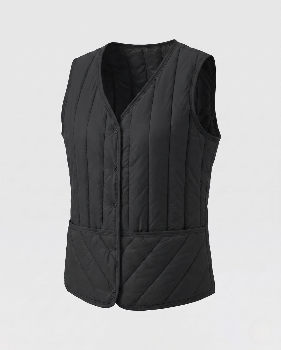 Dam Ultralight Quiltad Väst med Welt Fickor