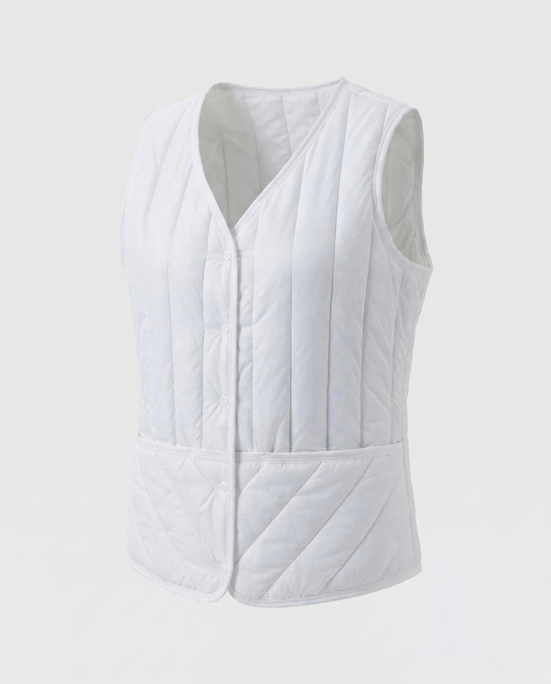 Dam Ultralight Quiltad Väst med Welt Fickor