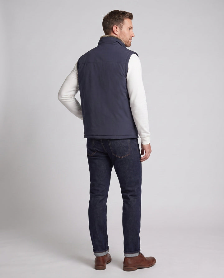 Herr Frilufts Termisk Väst med High-Pile Imitation Päls Foder, Vindtät Softshell, och Förvaring Fickor