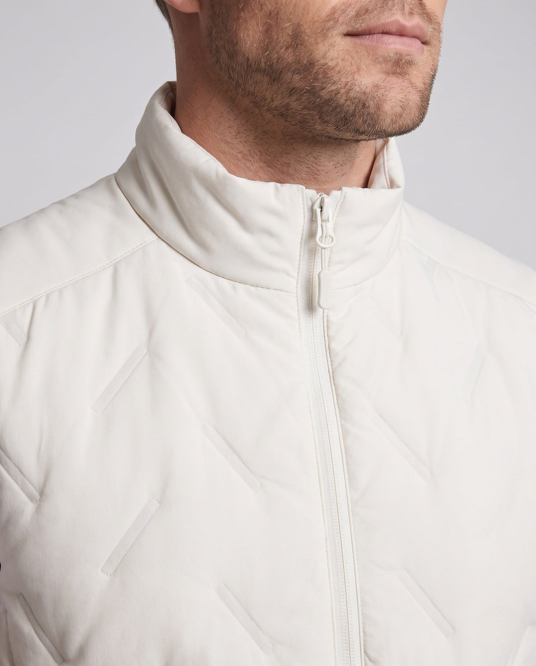 Unisex lätt kviltad Insulated väst med ståkrage och kontrast fickor